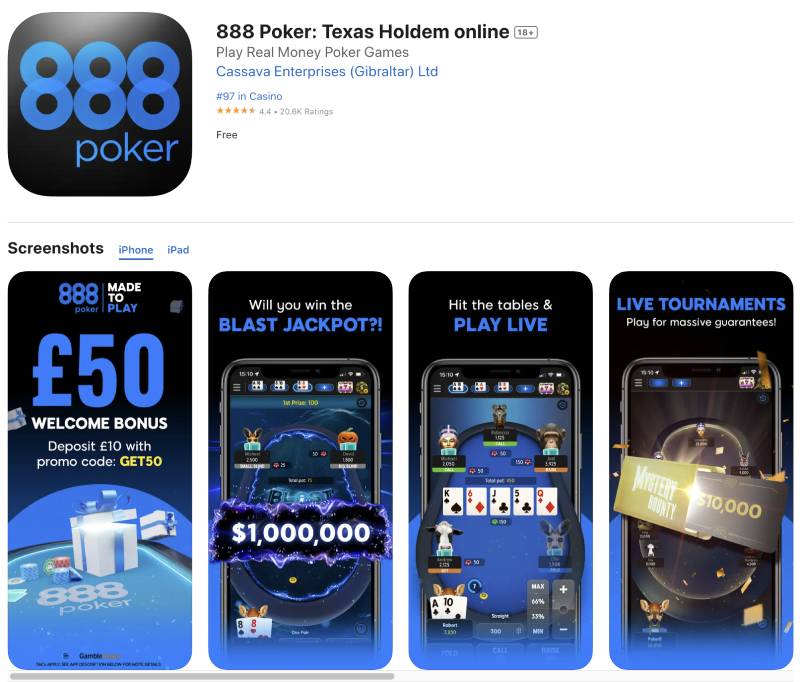 Hướng Dẫn Tải App 888bet – Trải Nghiệm Cá Cược Trên Điện Thoại 4 App 888poker – Thế giới poker đẳng cấp toàn cầu
