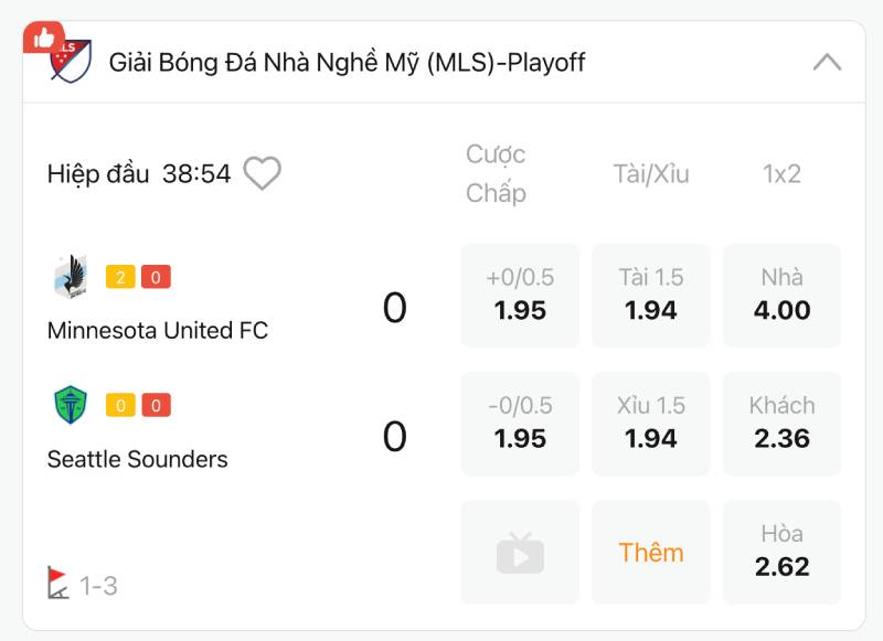 Lựa chọn trận đấu khôn ngoan để vào kèo rung