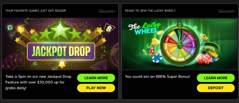 Ưu đãi hàng ngày – Jackpot Drop & Lucky Wheel